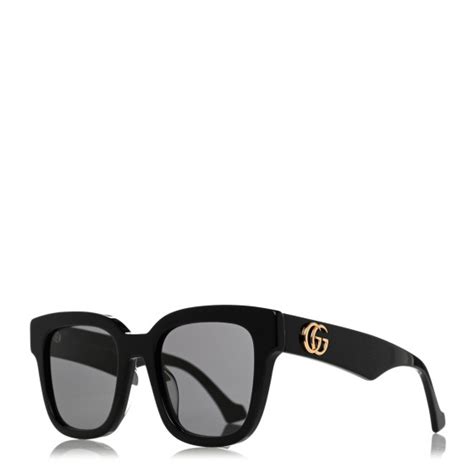 GUCCI Rectangle 52mm Frame Sunglasses GG0998S Black